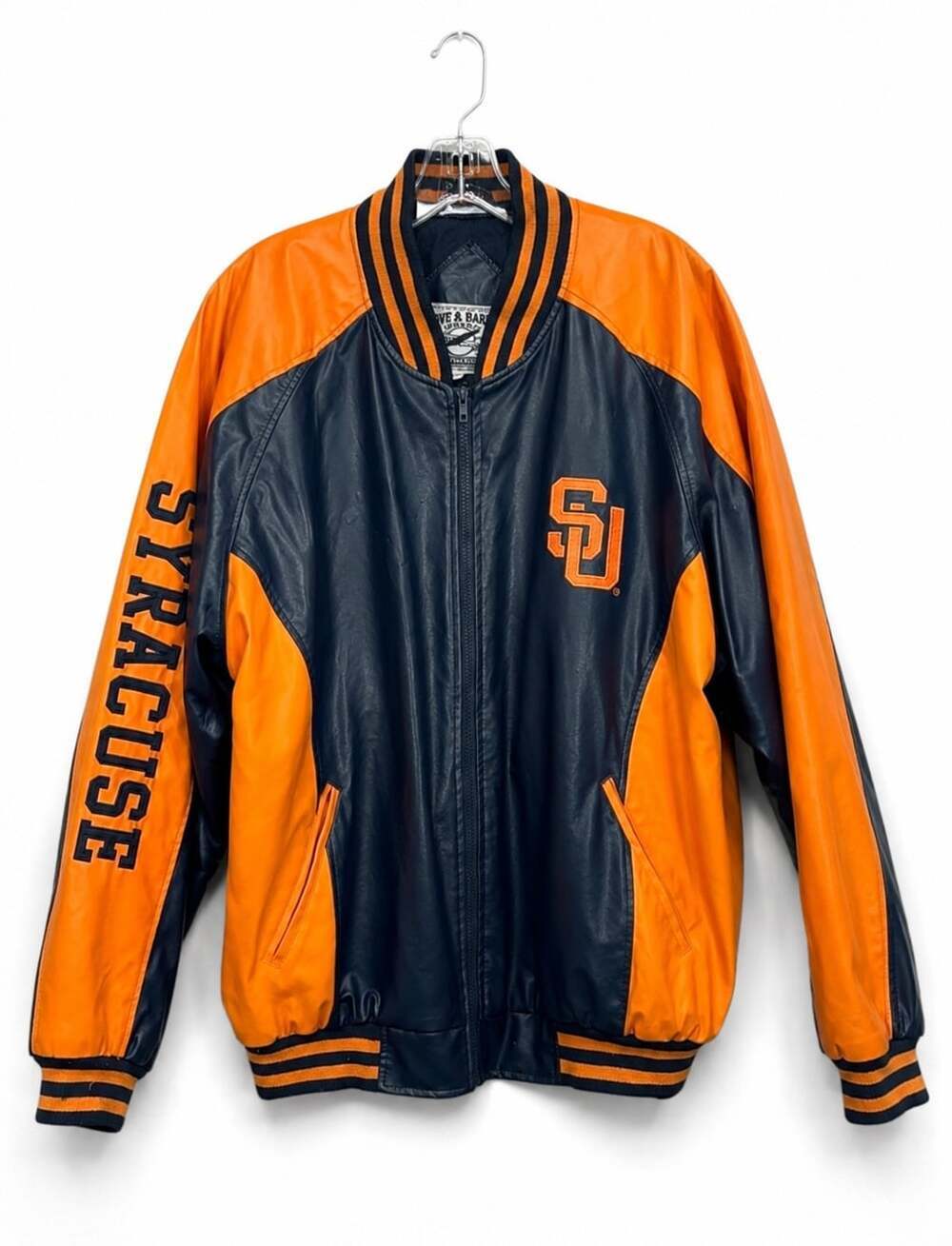 Vintage Steve & Barry’s University Syracuse Orangemen Varsity Jacket Mens XL D25 - Picture 2 of 8
